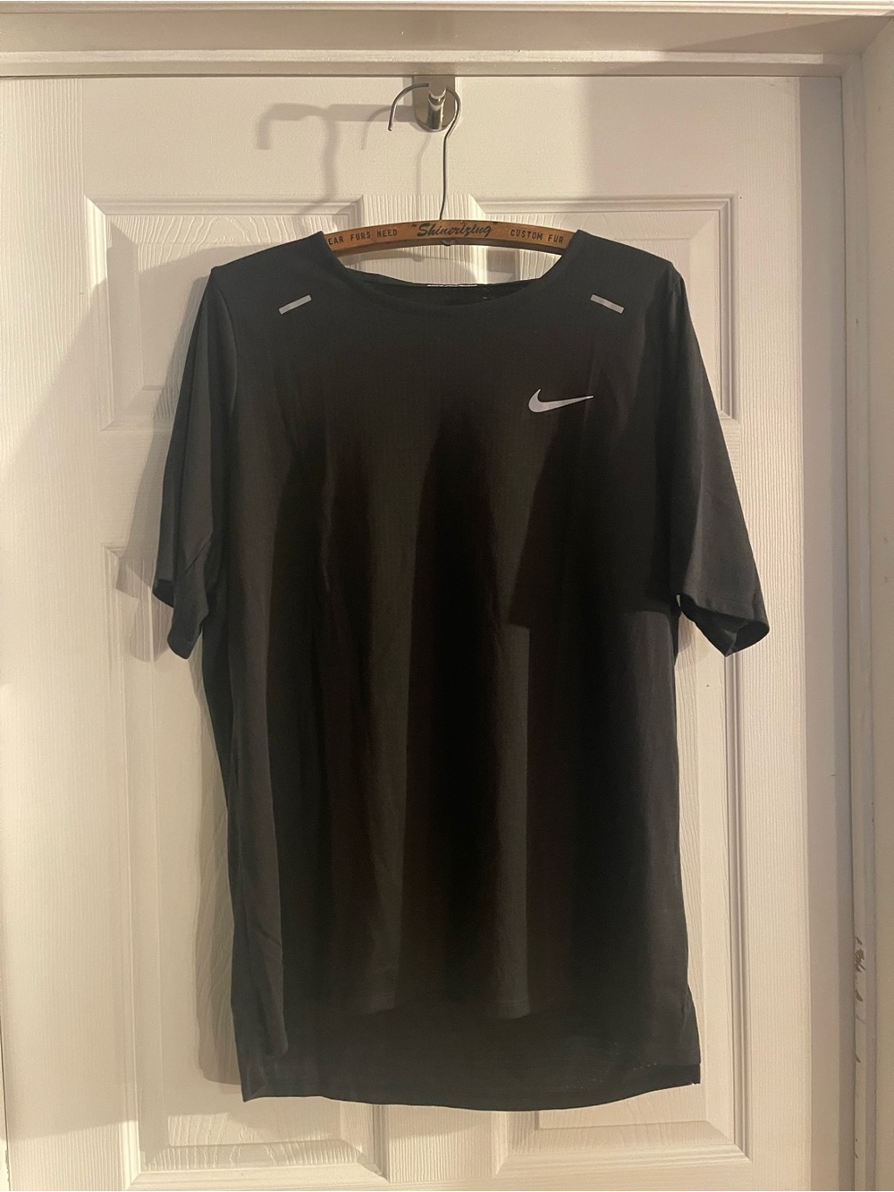 Nike Black Short Sleeve Athletic Tee with Swoosh